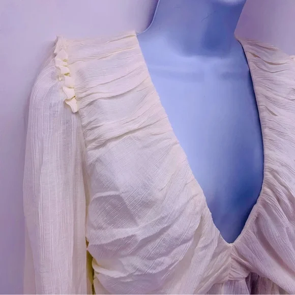 Free People Deep V Aurora Top Womens Size XS - Picture 2 of 9